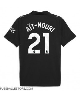 Günstige Manchester City Rayan Ait-Nouri #21 Auswärtstrikot 2025-26 Kurzarm